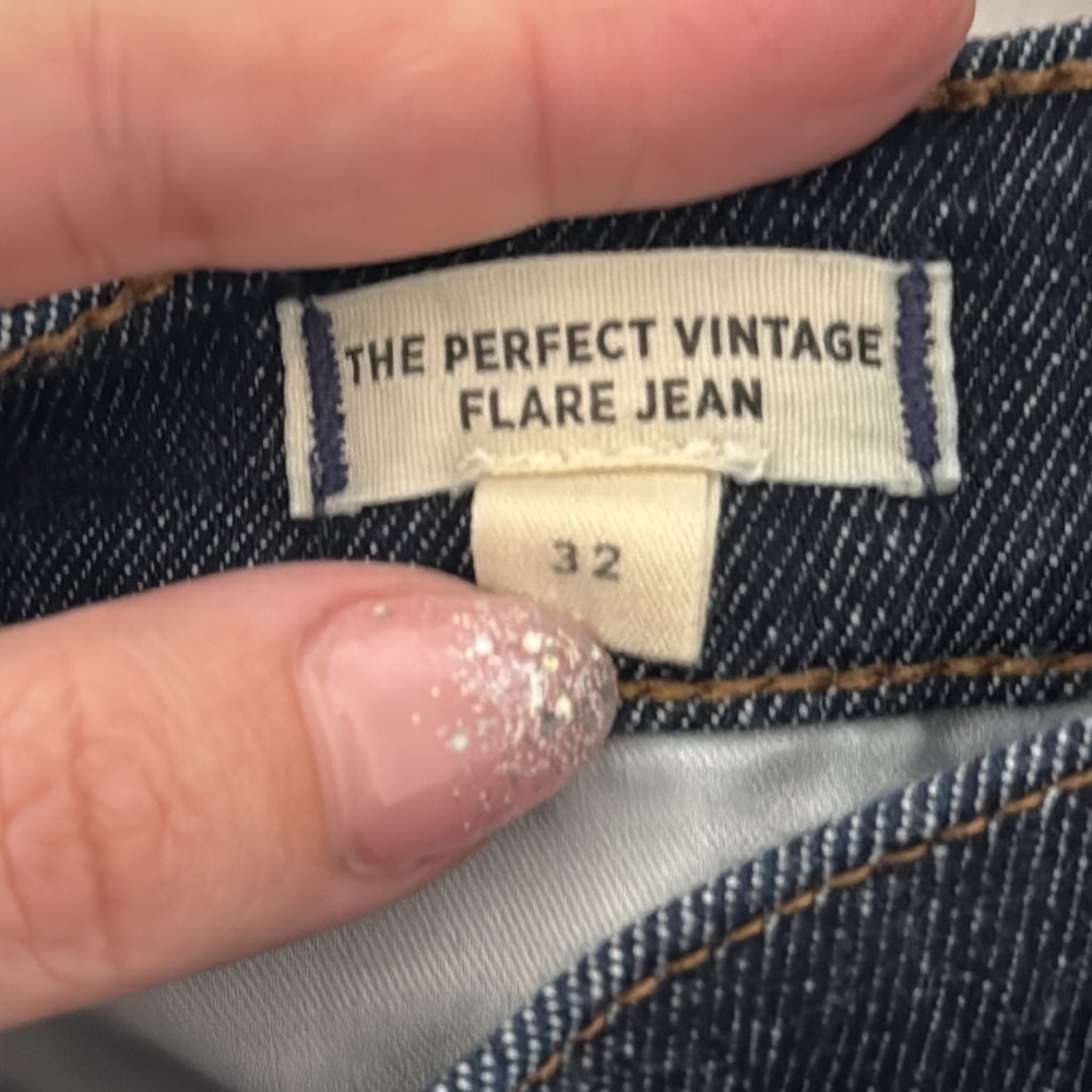 Madewell The Perfect Vintage Flare Jean Dark Wash Size 32 - Picture 3 of 7